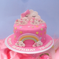 Pink Rainbow Cake - 2Kg